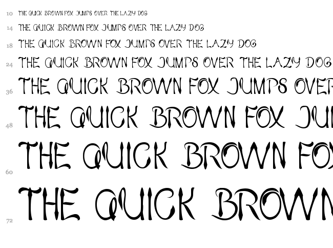 King Of Pirate font waterfall